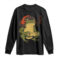 Funny Frog Bob Haircut Gamer Meme Long Sleeve Shirt Game Lover - Wonder Print Shop