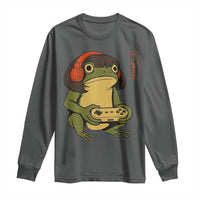 Funny Frog Bob Haircut Gamer Meme Long Sleeve Shirt Game Lover - Wonder Print Shop