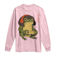Funny Frog Bob Haircut Gamer Meme Long Sleeve Shirt Game Lover - Wonder Print Shop