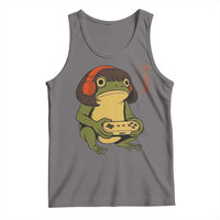 Funny Frog Bob Haircut Gamer Meme Tank Top Game Lover - Wonder Print Shop