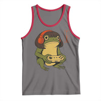 Funny Frog Bob Haircut Gamer Meme Tank Top Game Lover - Wonder Print Shop