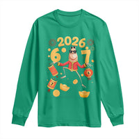 Funny Marcus The Worm Six Seven Meme Long Sleeve Shirt Lunar New Year 2026 Gift - Wonder Print Shop