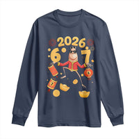 Funny Marcus The Worm Six Seven Meme Long Sleeve Shirt Lunar New Year 2026 Gift - Wonder Print Shop