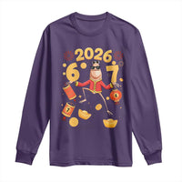 Funny Marcus The Worm Six Seven Meme Long Sleeve Shirt Lunar New Year 2026 Gift - Wonder Print Shop