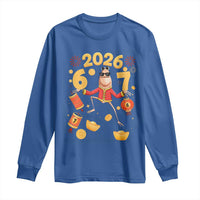Funny Marcus The Worm Six Seven Meme Long Sleeve Shirt Lunar New Year 2026 Gift - Wonder Print Shop