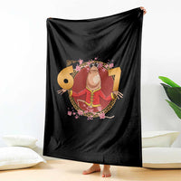 Funny Marcus The Worm Six Seven Lunar New Year Meme Throw Blanket - Wonder Print Shop