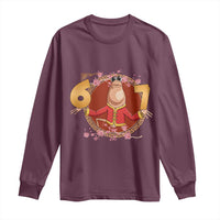 Funny Marcus The Worm Six Seven Lunar New Year Meme Long Sleeve Shirt - Wonder Print Shop