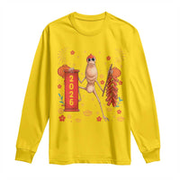 Marcus The Worm Lunar New Year Meme Long Sleeve Shirt Trendy Gag Gift - Wonder Print Shop