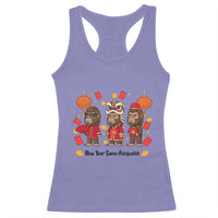 Funny New Year Same Assquatch Racerback Tank Top Bigfoot Lover - Wonder Print Shop