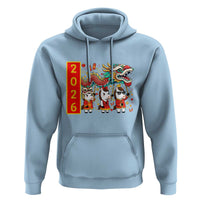 Cute Horse Dragon Dance Hoodie Lunar New Year - Wonder Print Shop