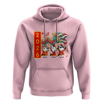 Cute Horse Dragon Dance Hoodie Lunar New Year - Wonder Print Shop