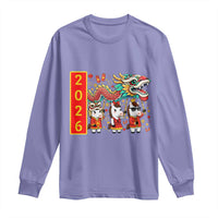 Cute Horse Dragon Dance Long Sleeve Shirt Lunar New Year - Wonder Print Shop