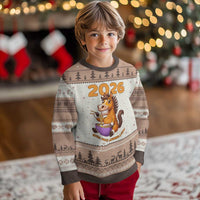 Still Not Joining A Gym Lunar New Year Ugly Christmas Sweater Funny Horse Eating Ramen - Wonder Print Shop
