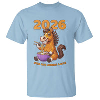Still Not Joining A Gym Lunar New Year T Shirt Funny Horse Eating Ramen - Wonder Print Shop