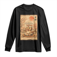 Funny Horse Eating Sushi Long Sleeve Shirt Japanese Noodle Lover - Wonder Print Shop