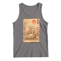 Funny Horse Eating Sushi Tank Top Japanese Noodle Lover - Wonder Print Shop