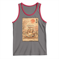 Funny Horse Eating Sushi Tank Top Japanese Noodle Lover - Wonder Print Shop