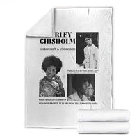 Shirley Chisholm Unbought And Unbossed Throw Blanket Vintage Feminist Poster