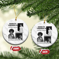 Shirley Chisholm Unbought And Unbossed Ceramic Ornament Vintage Feminist Poster