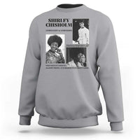 Shirley Chisholm Unbought And Unbossed Sweatshirt Vintage Feminist Poster