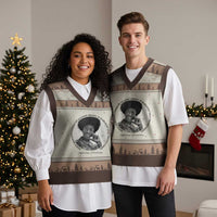 Shirley Chisholm Civil Rights Leader Quote V-Neck Knit Sweater Vest When Morality Meets Profit