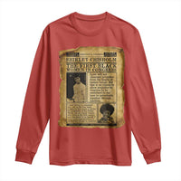 Vintage Newspaper Shirley Chisholm Long Sleeve Shirt First Black Woman In Congress