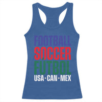 Canada Mexico USA Racerback Tank Top Football Fan Gift