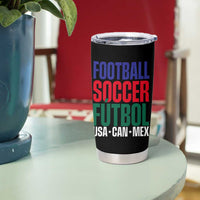 Canada Mexico USA Tumbler Cup Football Fan Gift