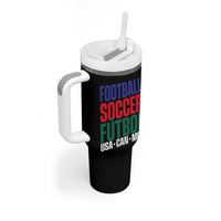 Canada Mexico USA Tumbler With Handle Football Fan Gift
