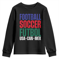 Canada Mexico USA Youth Sweatshirt Football Fan Gift