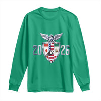Canada Mexico USA Long Sleeve Shirt International Soccer Lover Gift