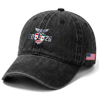 Canada Mexico USA Washed Cotton Baseball Cap International Soccer Lover Gift