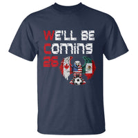 Glitched North America Eagle Soccer T Shirt We Will Be Coming 26