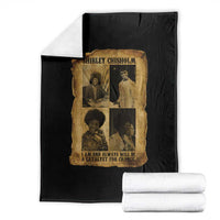 Shirley Chisholm Catalyst For Change Quote Throw Blanket Womens History Month