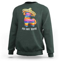 Funny Rainbow Pinata Sombrero Sweatshirt Id Hit That