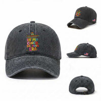 Funny Mexican Fiesta Party Washed Cotton Baseball Cap In My Cinco De Mayo Era