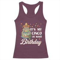 Funny Cinco De Mayo Birthday Racerback Tank Top Mexican Fiesta Theme Party
