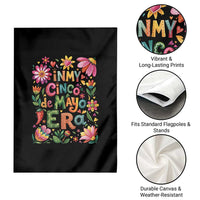 Trendy Floral Fiesta Celebration Garden Flag In My Cinco De Mayo Era