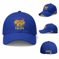 Funny Cinco De Mayo Just Here For The Tacos Baseball Cap Taco Lover Gift