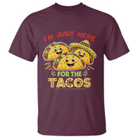 Funny Cinco De Mayo Just Here For The Tacos T Shirt Taco Lover Gift