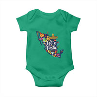 Cinco De Mayo Party Mexican Map Baby Onesie Lets Fiesta