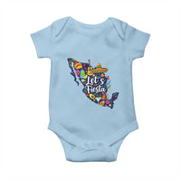 Cinco De Mayo Party Mexican Map Baby Onesie Lets Fiesta