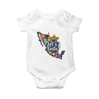 Cinco De Mayo Party Mexican Map Baby Onesie Lets Fiesta