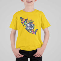 Cinco De Mayo Party Mexican Map T Shirt For Kid Lets Fiesta
