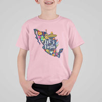 Cinco De Mayo Party Mexican Map T Shirt For Kid Lets Fiesta