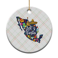 Cinco De Mayo Party Mexican Map Ceramic Ornament Lets Fiesta