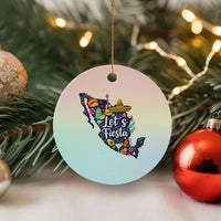 Cinco De Mayo Party Mexican Map Ceramic Ornament Lets Fiesta