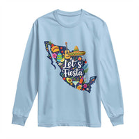 Cinco De Mayo Party Mexican Map Long Sleeve Shirt Lets Fiesta