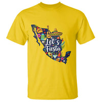 Cinco De Mayo Party Mexican Map T Shirt Lets Fiesta