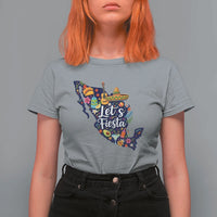 Cinco De Mayo Party Mexican Map T Shirt For Women Lets Fiesta